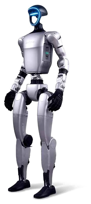 Unitree G1 humanoidrobot, studiobilde
